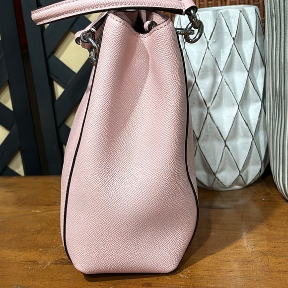 EUC Authentic Coach Pink Pebbled Leather Minetta Crossbody Tote - Picture 5 of 16